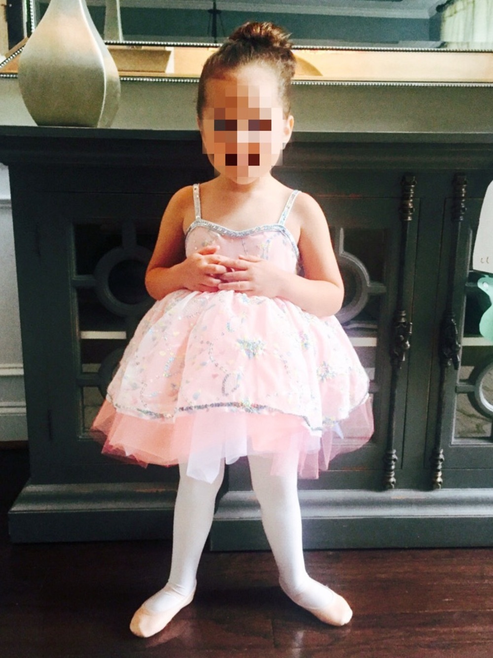 Girls Pink Sparkle Ballet Tutu Dress